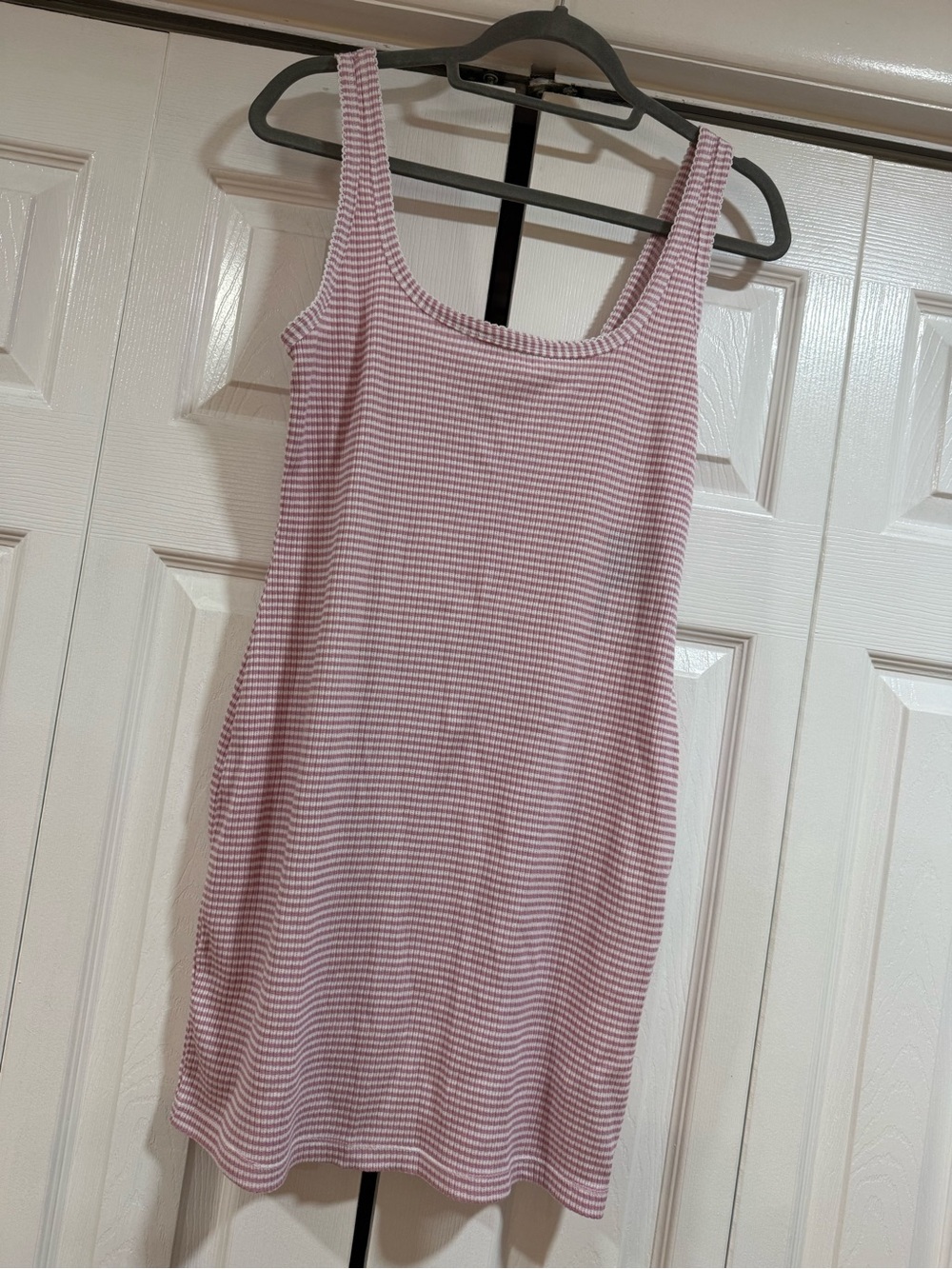 Target Pink Ribbed Tank Mini Dress